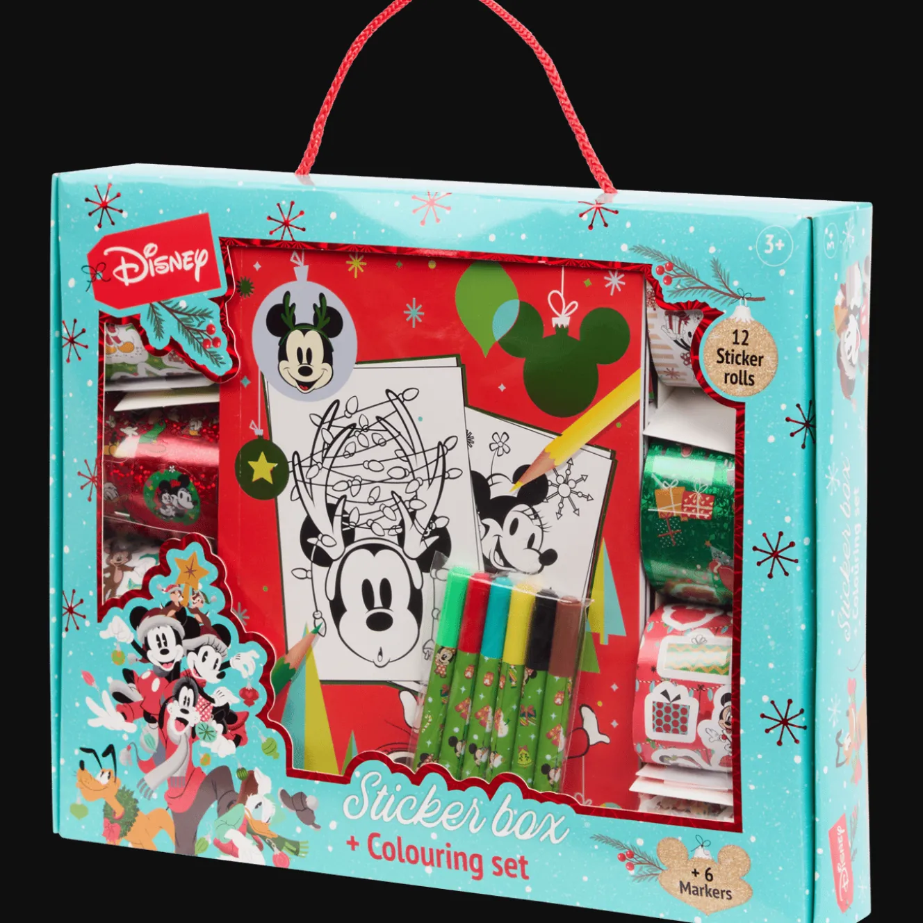 Action Basteln<Disney Weihnachtsmalbuch mit Stickern