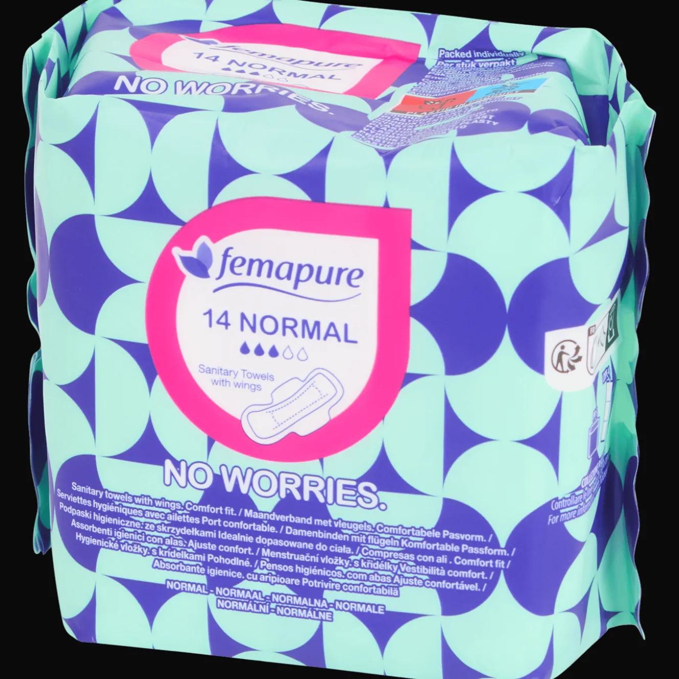 Action Körperpflege<Femapure Damenbinden Normal