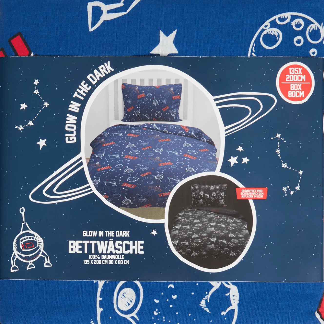 Action Bettwäsche<Glow-in-the-dark-Bettwäsche