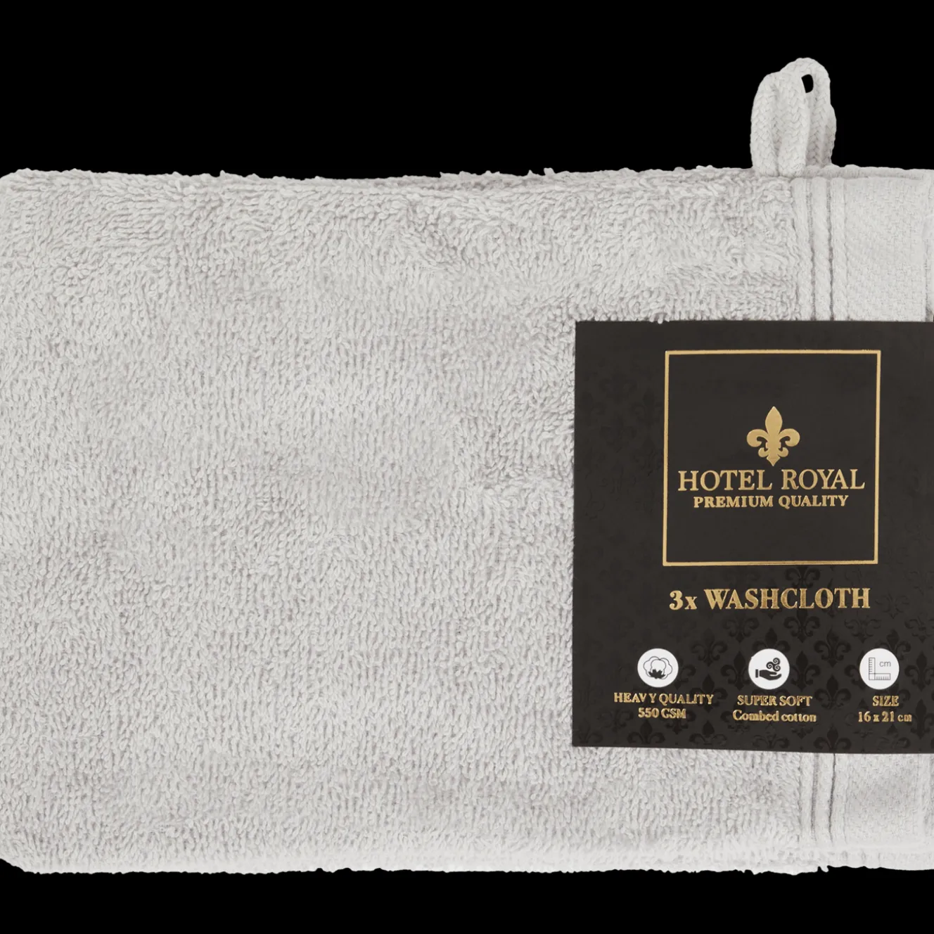 Hotel Royal Badtextilien<Waschlappen Hellgrau