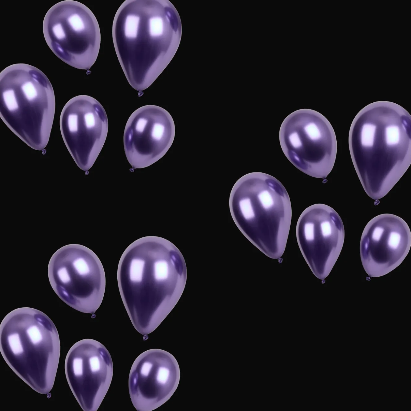 Action Ballons & Girlanden<Luftballons Chrome