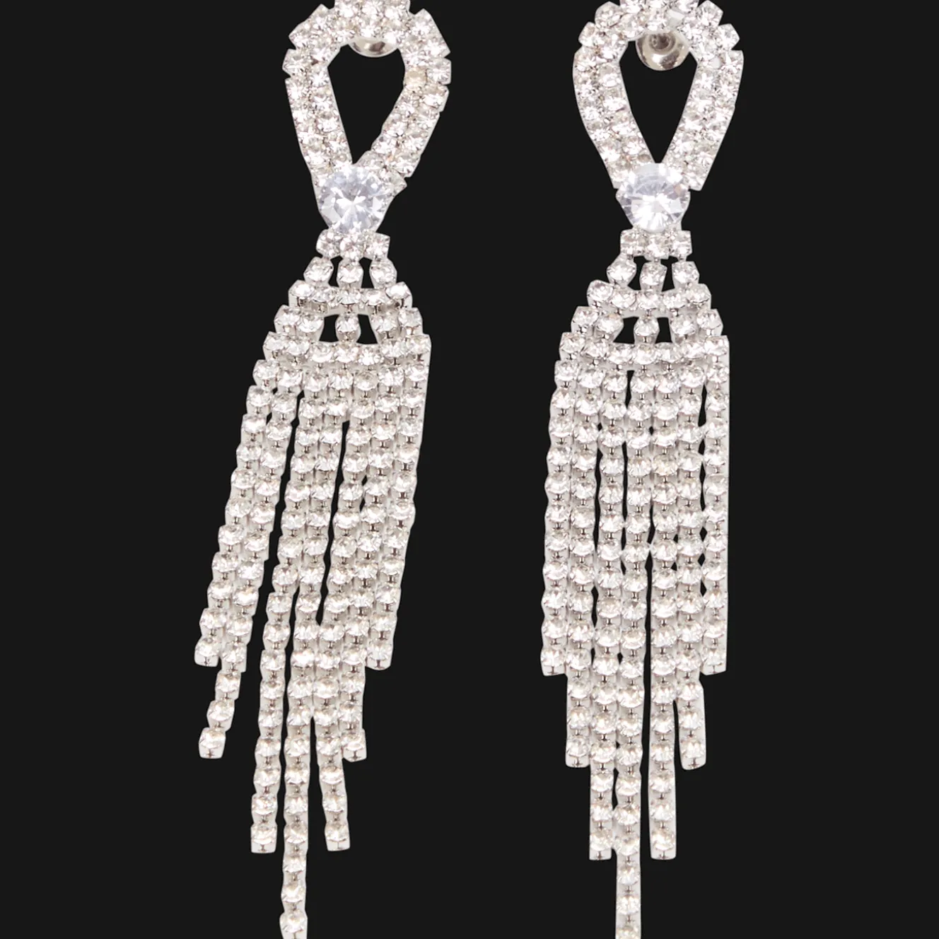Action Uhren & Schmuck<Ohrringe mit Glitzersteinchen