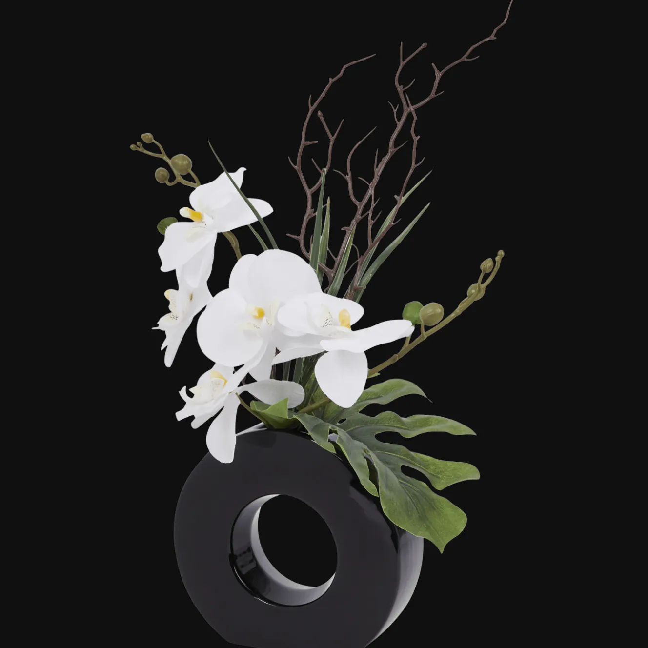 Action Kunstpflanzen & -Blumen<Orchidee in Vase