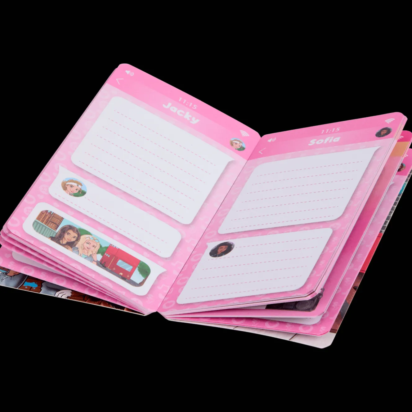 Action Basteln<Selfie Girls Smartphone-Notizblock