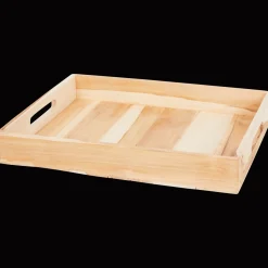 Action Wohnaccessoires<Tablett aus Teakholz