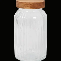 Action Aufbewahren & Mitnehmen<Vorratsglas mit Holzdeckel