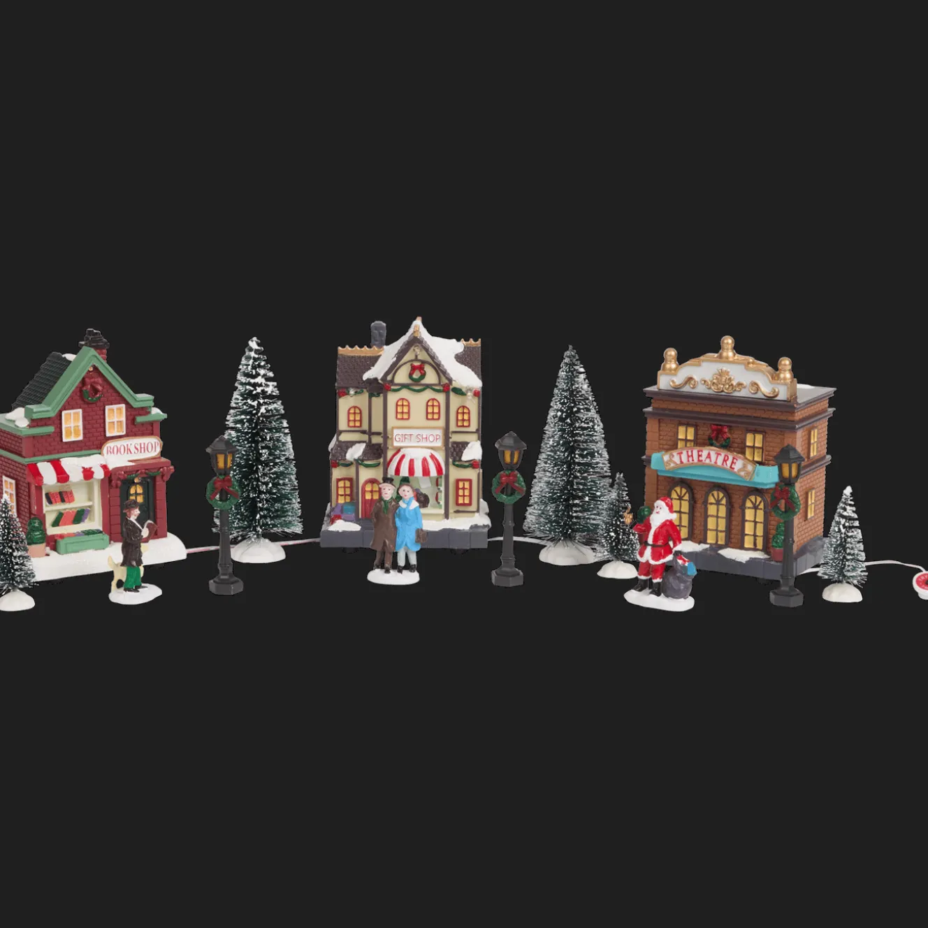 Action Saisondekoration<Weihnachtsdorf mit Beleuchtung